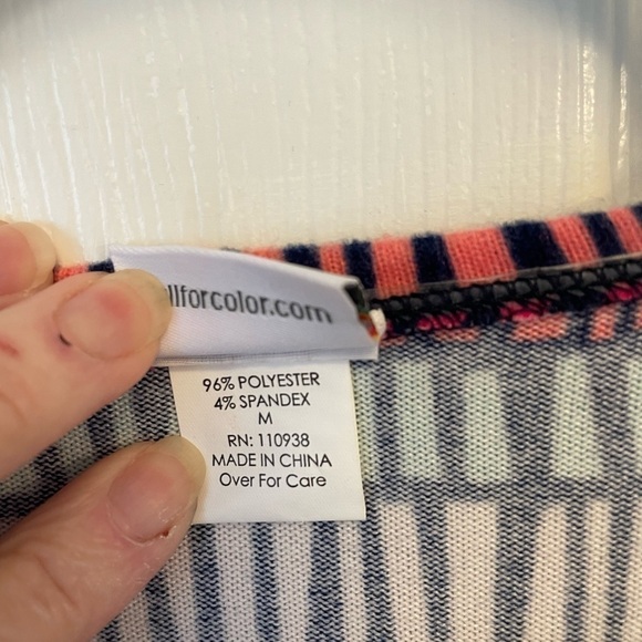 NWT All For Color stripe print knit wrap dress - Picture 3 of 7